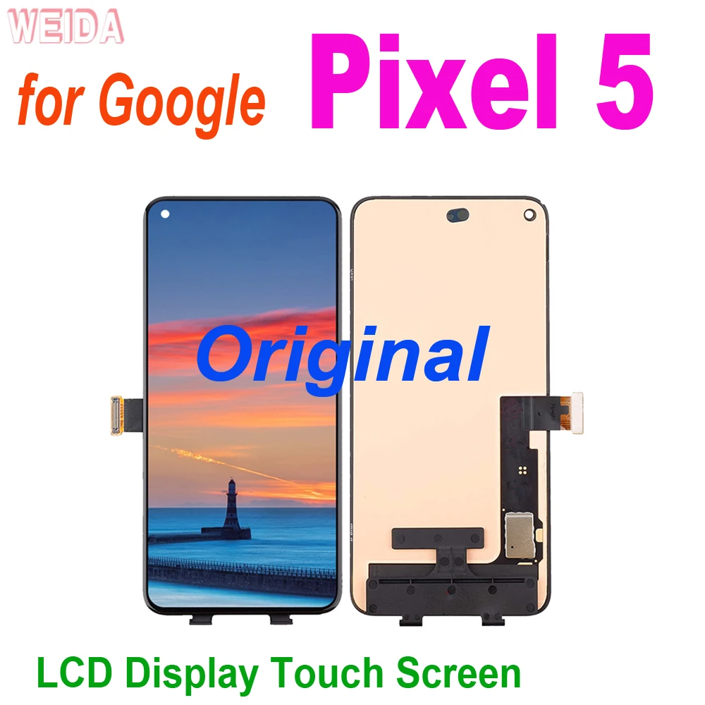 6.0\'\' Original LCD for Google Pixel 5 LCD Display Touch Screen Digitizer Assembly for Google Pixel 5 Display Repair Parts Tools