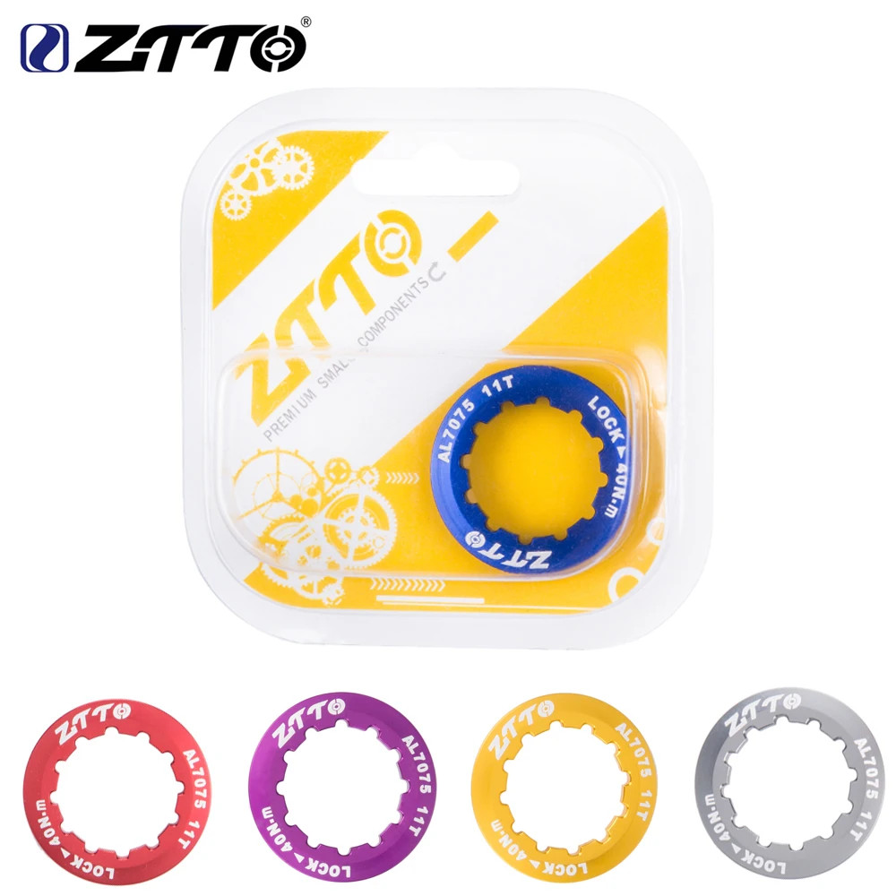 Ztto anel de bloqueio mtb bicicleta estrada cassete capa 11t al7075 ultraleve anel tampa bloqueio para k7 9s 10s 11s 12s velocidade montanha volante