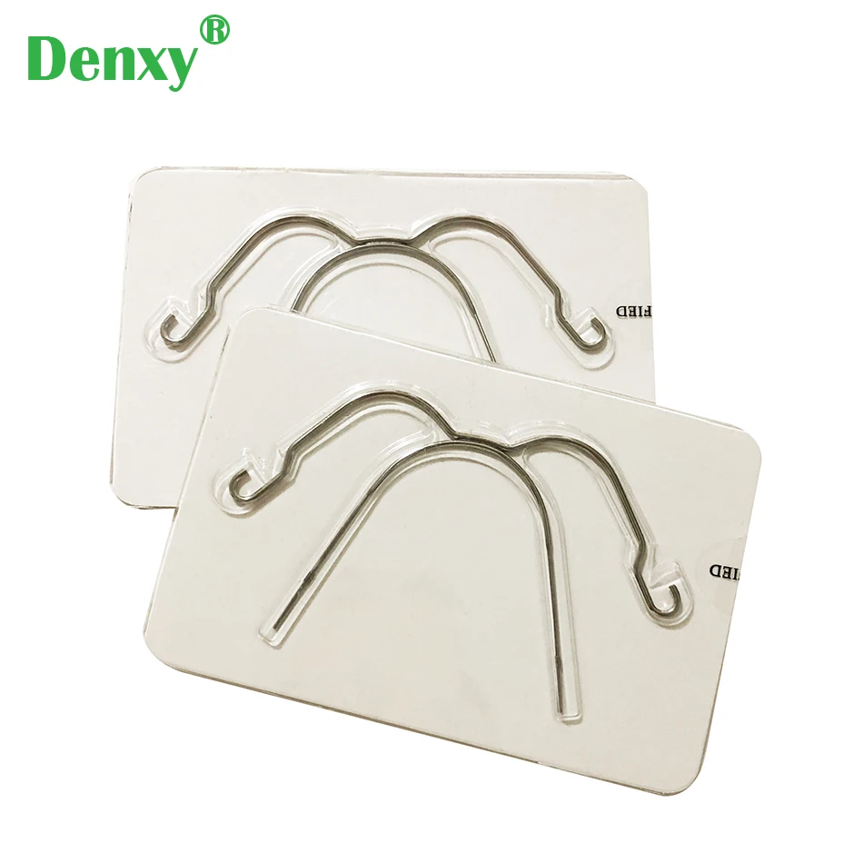 Denxy 3pcs Dental Orthodontic Face Bows Extraoral Face Bow Dental Asymmetry Type Promotion Face Bow Orthodontic Bracket Headgear