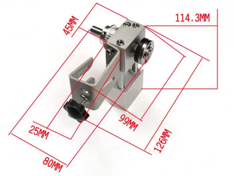 Mini Table Saw Lifting Spindle Diy Small Table Saw Spindle Lifting Shaft Precision Saw Bearing Seat