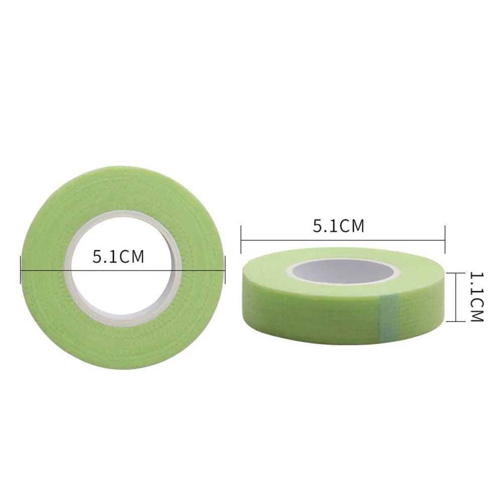 Paper-Pads Eyelash-Tape 16 Rolls Eyelash Extension Breathable Green Non-woven Adhesive Tape Eyelash Lash Extension Medical Tape