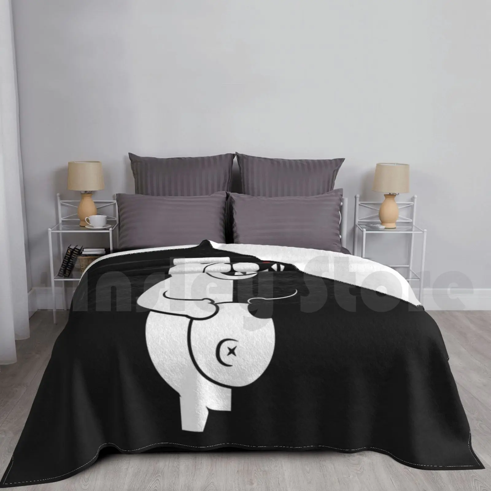 Monokuma Blanket For Sofa Bed Travel Monokuma Anime Manga Danganronpa Dangan Ronpa Monobear Saitama