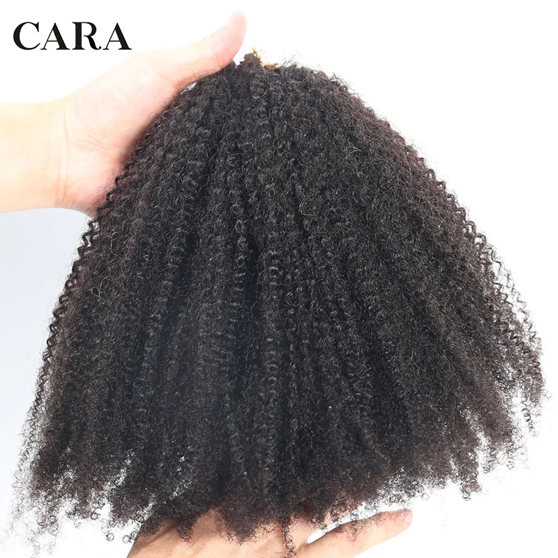 Extensiones de cabello humano rizado Afro brasileño para mujeres negras, extensiones de pelo virgen peruano, 4B, 4C, sin costuras, ondulado