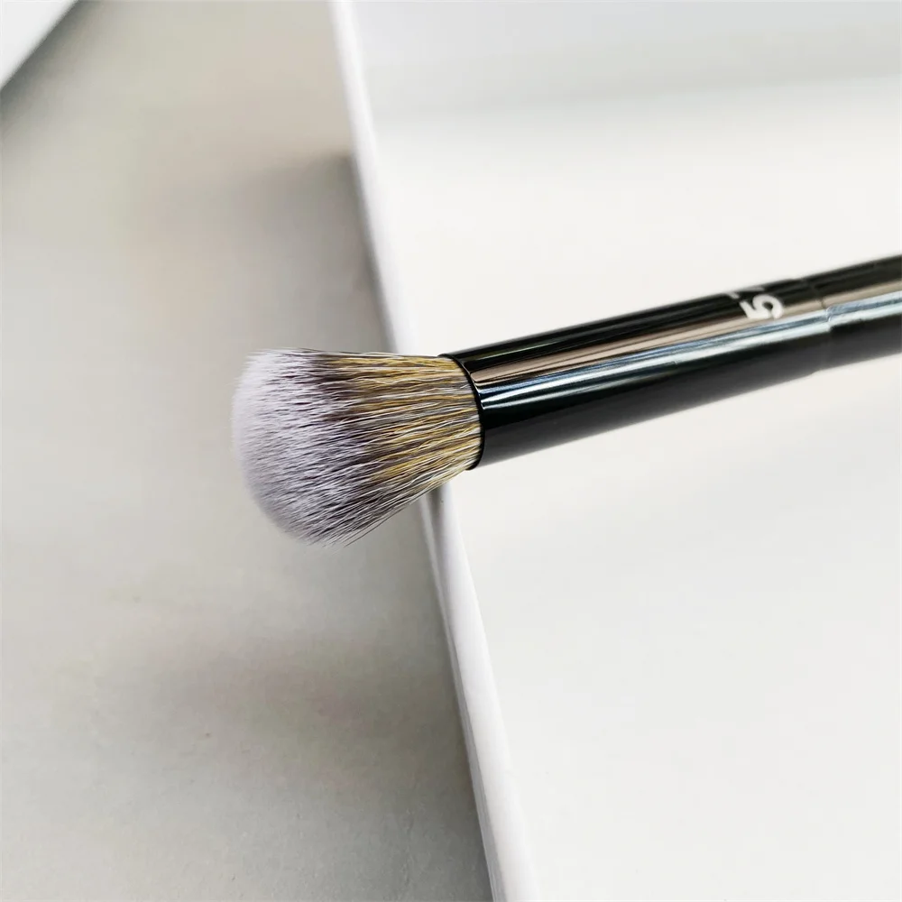 PRO Concealer Makeup Brush #57 - Black Round Concealer Blending Highlighting Airbrushed Cosmetics Beauty Tools