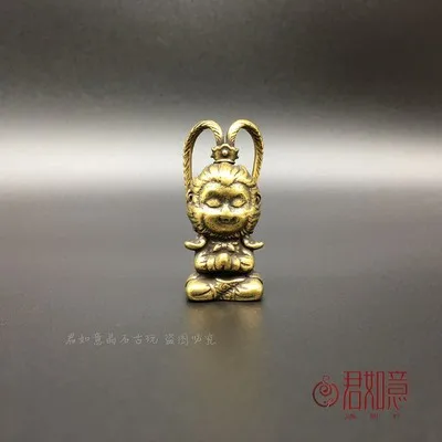 Mini Brass Qitian Dasheng Sun Wukong Sculpture