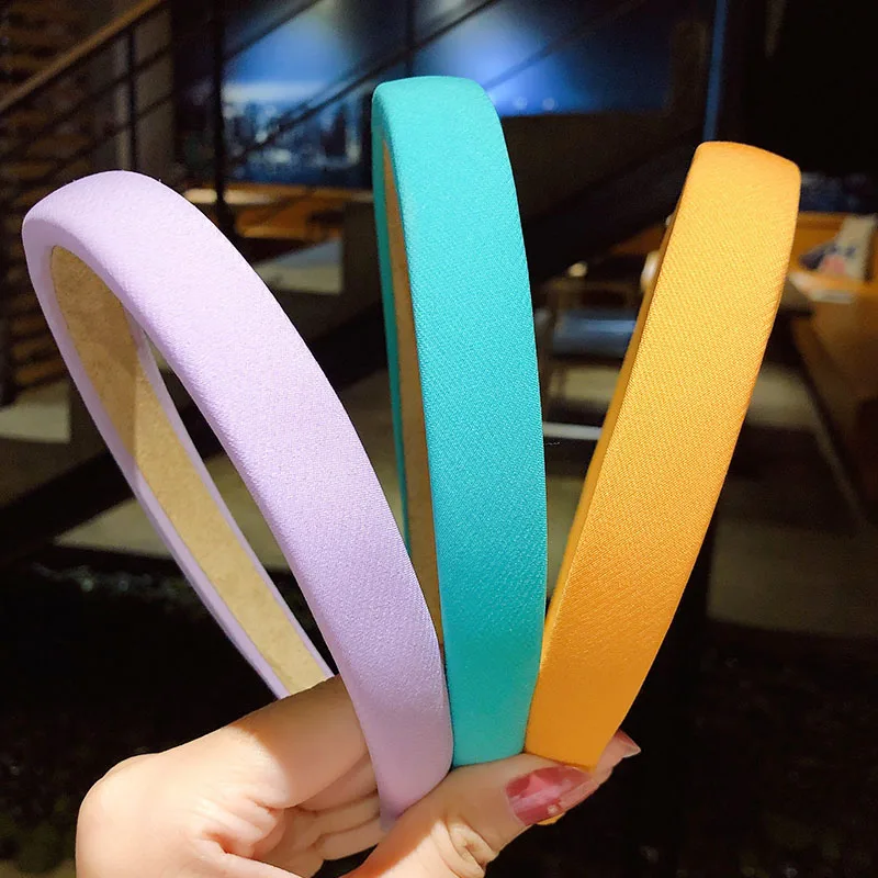 New Women Girls Cute Candy Colors Sponge Simple Hairbands Sweet Hair Holder Headband Hair Hoop Fashion Hair Accessories