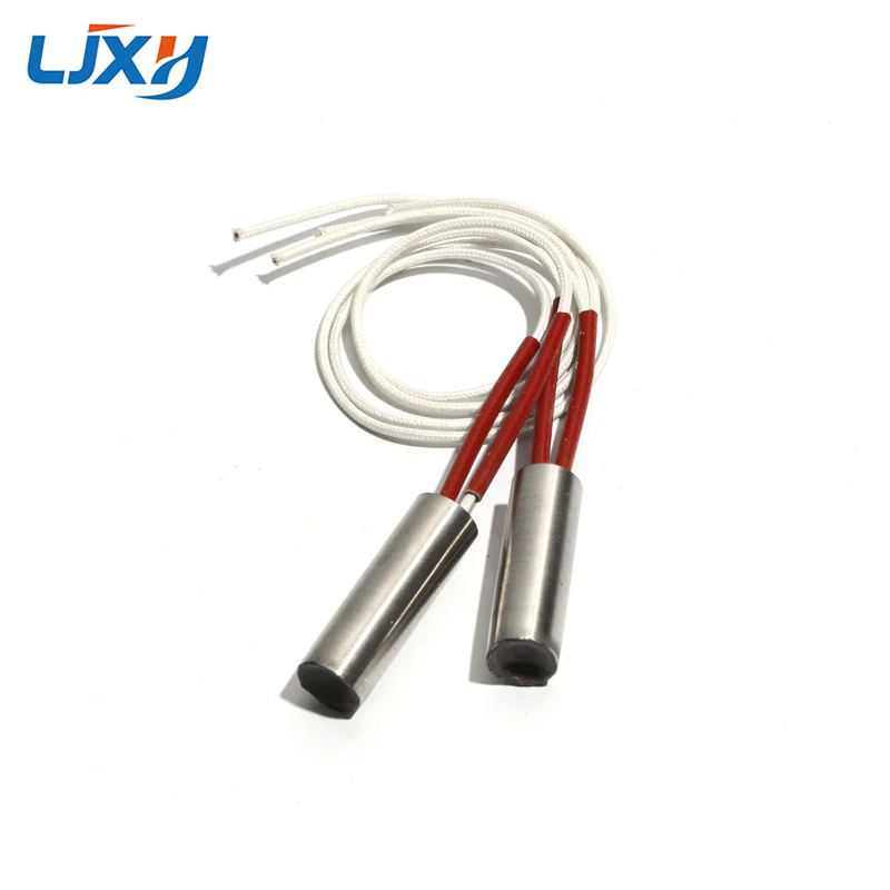 LJXH 2PCS 12mm 30~70mm AC110V/220V/380V Single-End Heating Tube 110/150/200/220/260W Cartridge Heaters 304SUS Resistance Element