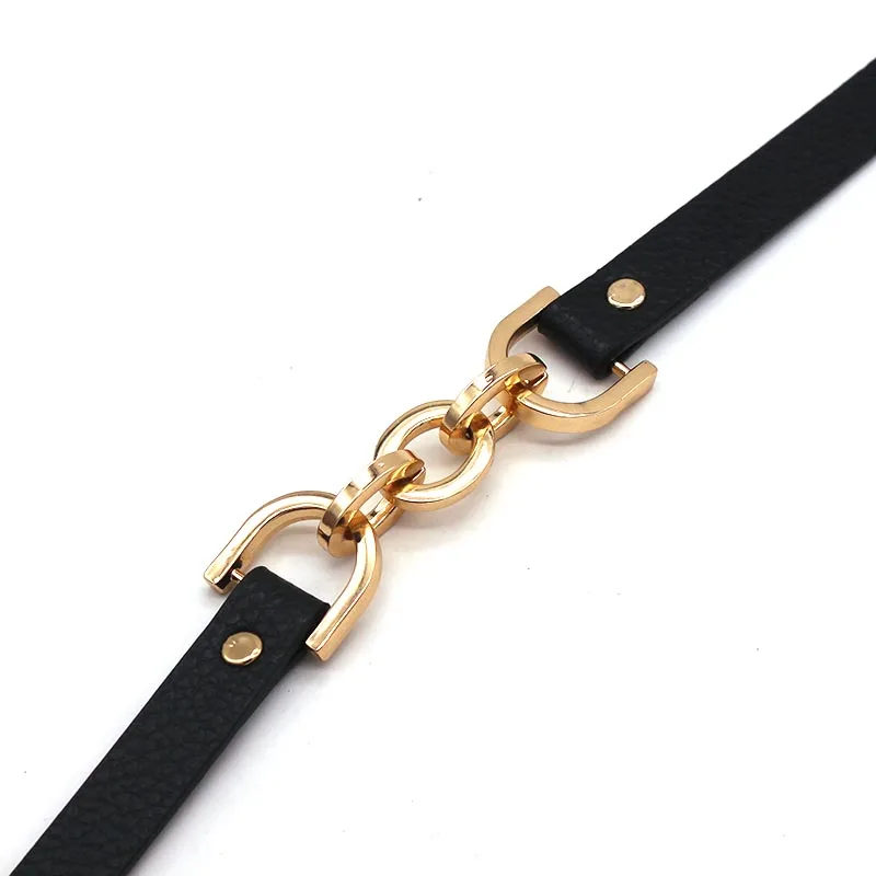 TOTABC Fashion Leather Bracelets For Women Jewelry Wholesale Punk Cool Charm Women Round Wrap Christmas Gifts
