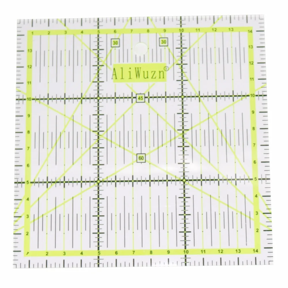 

1Pc High-grade Multi-Function Acrylic Drawing Ruler 15*15cm Sewing Measuring Patchwork Yardstick Rulers School Office Supplies