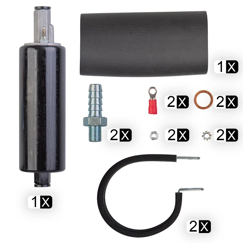 Universal GSL392 External High Flow Fuel Pump, 255LPH, High Pressure Inline Fuel Pump for Car, Truck, Performance Upgrade - Image 2