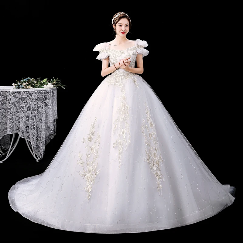 XXN-133#Bridal wedding dress Embroidered Lace on Net Off Shoulder Lace Up Mermaid Trumpet Free Custom Plus Size Cheap Wholesale