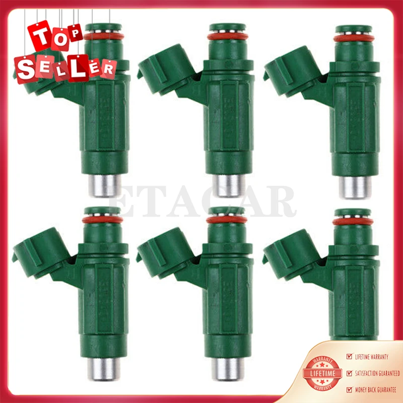 6pcs Fuel Injector 6S5-13761-00-00 6S5137610000 Fits For Y-amaha 2008 2009 2010 2011 2012 PWC FX FZS Jet Boat