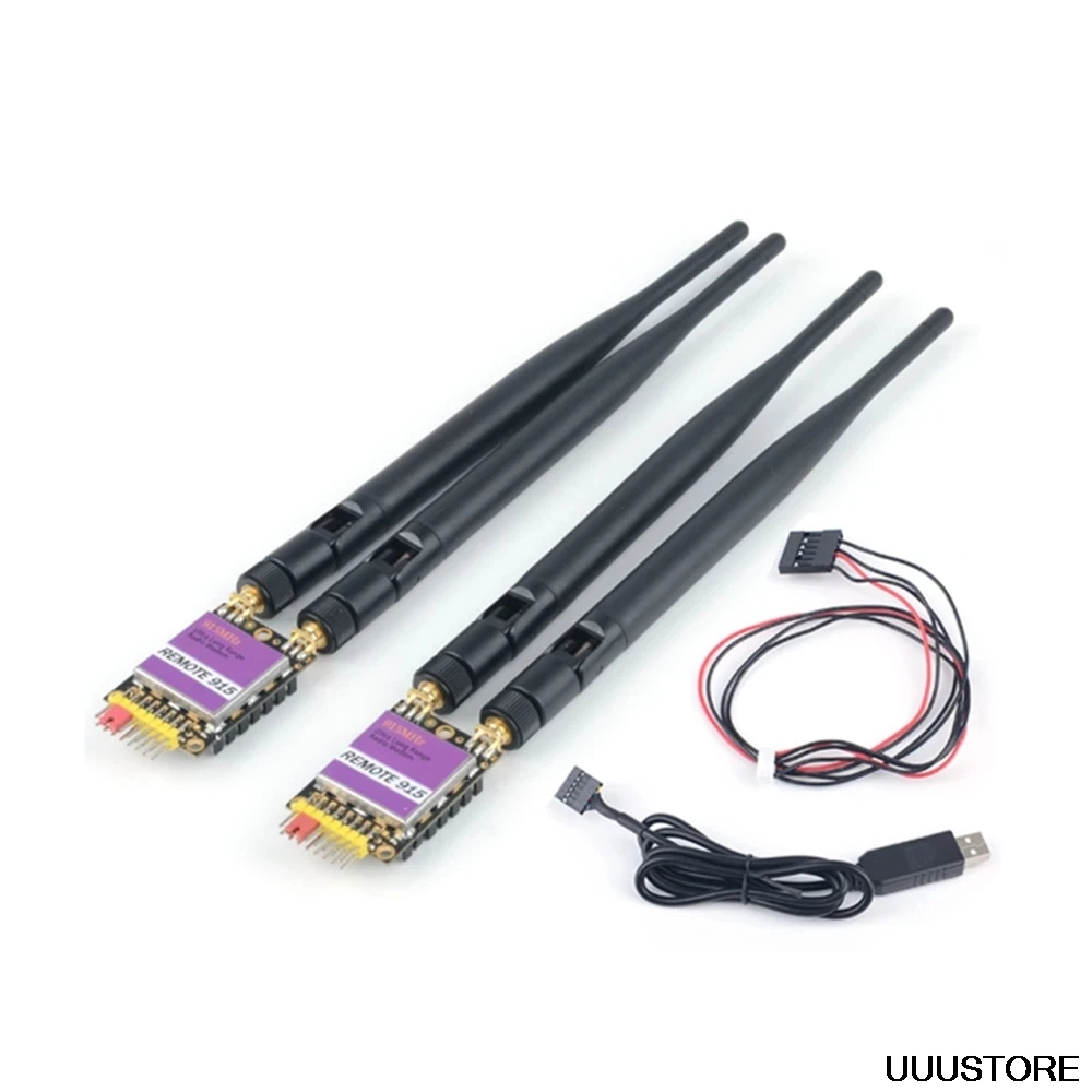 2pcs RDF900 915Mhz Radio Modem Ultra Long Range Diversity Telemetry for APM Pixhawk Flight Controller