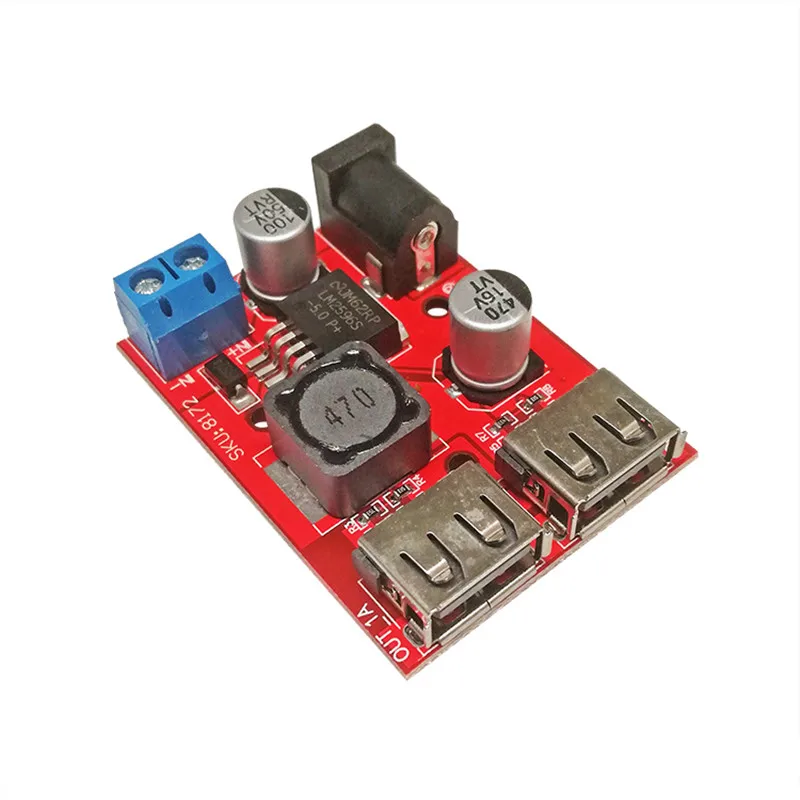 DC-DC Step-Down Module Auto Opladen Solar 3A Voltage Stabilizer Board 9V/12V/24V/36V Naar 5V
