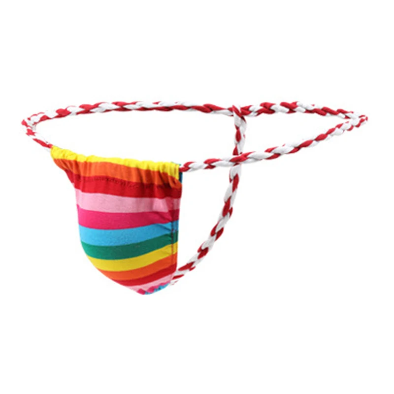 Gay Thong G-string Jockstrap Penis Pouch Underwear String Homme Fundoshi Weave Rope Thongs Japanese Sumo Tanga Hombre Panties