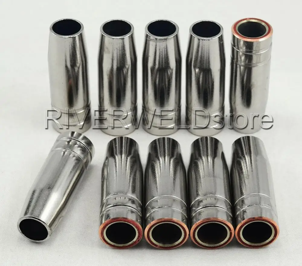 

15AK MB15 MIG MAG CO2 Welding Torch of Conical Nozzle & Shield Cup & Gas Nozzle 10pk