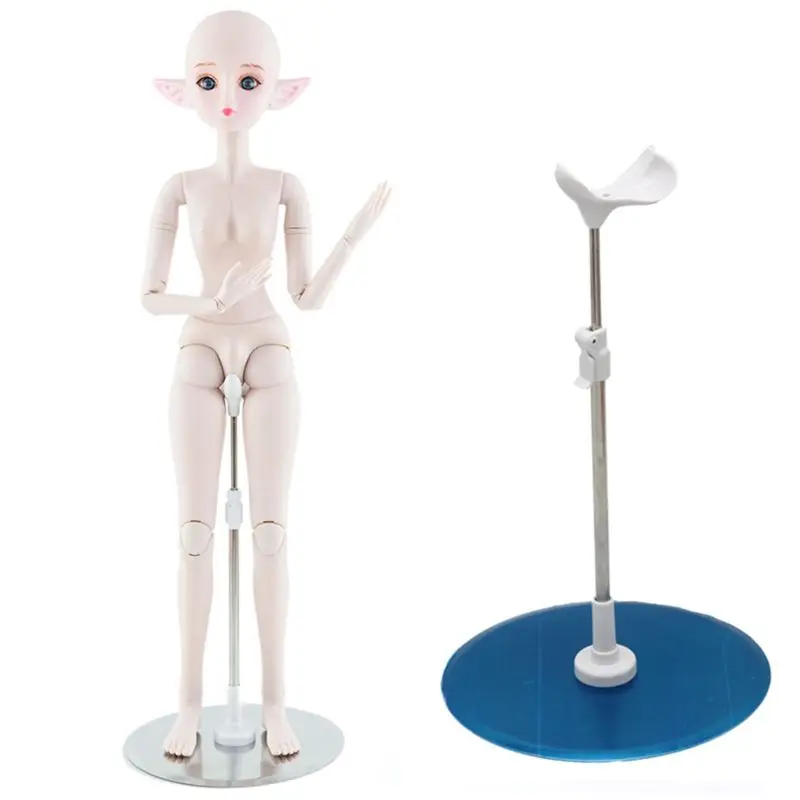 

1pcs Silver 1/3 1/4 Bjd dolls Display Stand Holder 60cm 50cm SD Bjd Dolls ACCessories toys