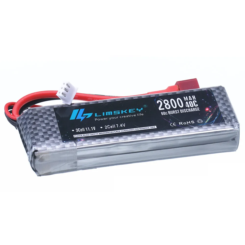 Per Wltoys 124019 2s 7.4 V 2800mAh batteria Lipo ricaricabile aggiornata per Wltoys 144001 124018 RC batteria per auto cingolata fuoristrada