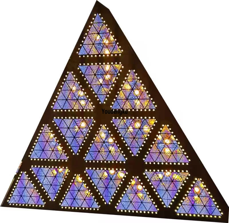 2pcs 6x6 Triangle Led Matrix background 16x30w dmx rgb COB led strobe blinder disco dj party stage lighting