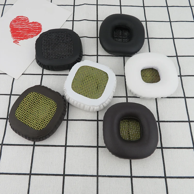 بطانة للأذن ل مارشال سماعات الأذن الرئيسية II 2 الكبرى-ii سماعة استبدال سماعة الأذن وسادة بولي Leather الجلود الإسفنج رغوة