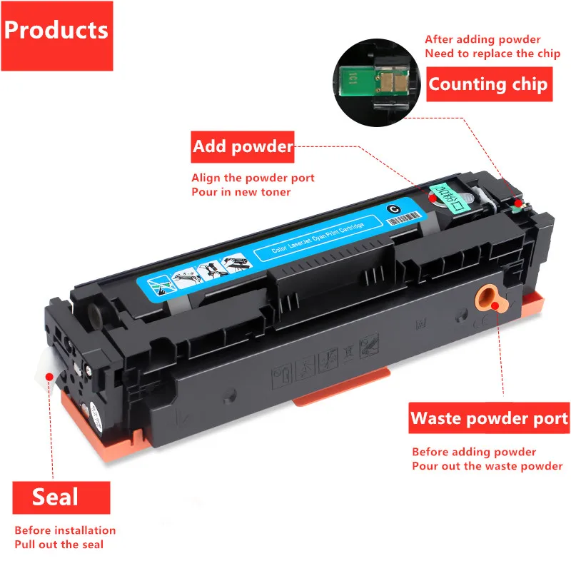 Imagem -02 - Cartucho de Toner Compatível para hp Ce410a Ce411a Ce412a Ce413a Laserjet Pro 300 a Cores Mfp M375nw M475dw 400 M451nw M471dw 305a