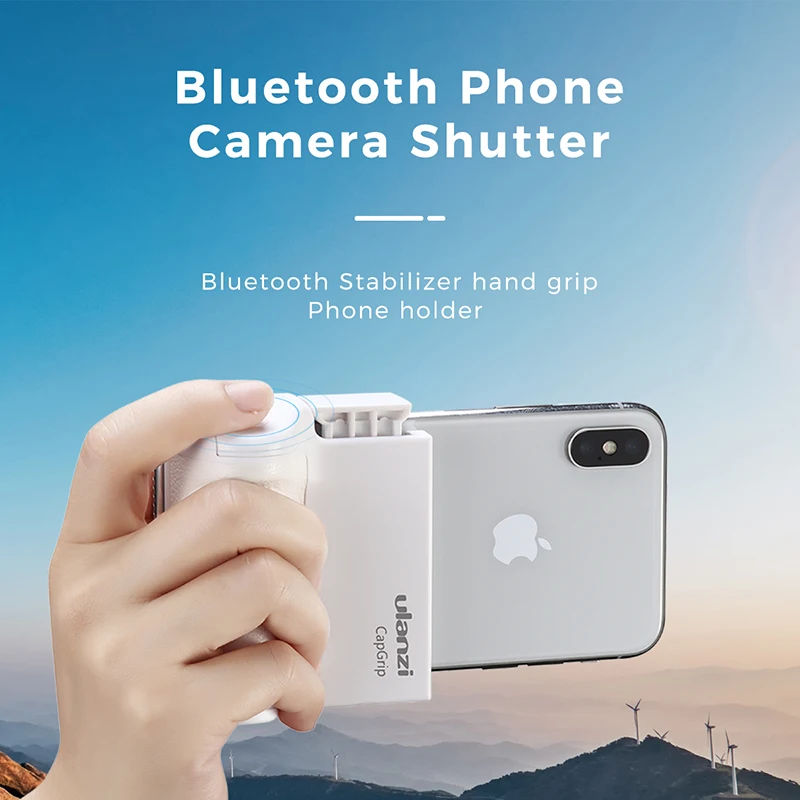 Smartphone Booster Pegangan Bluetooth Foto Stabilizer Pemegang dengan Shutter Release 1/4 Sekrup Telepon Berdiri