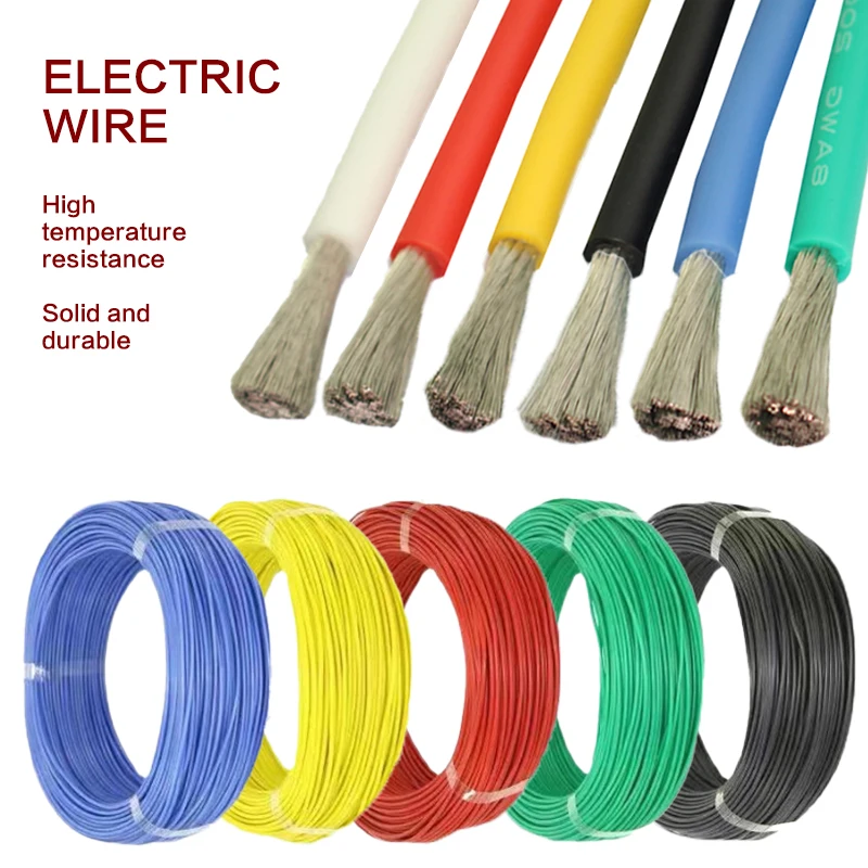 Connector Heat-resistant Cable Wiring Soft Silicone Wire 18AWG 20AWG 22AWG 24AWG 26AWG 28AWG 30AWG