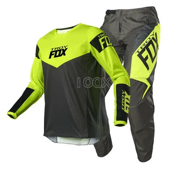 Troy Fox MX 180 Revn Jersey Pants Motorcycle MTB ATV Cycling Riding Offroad Gear Set Racing Suit Men Kits