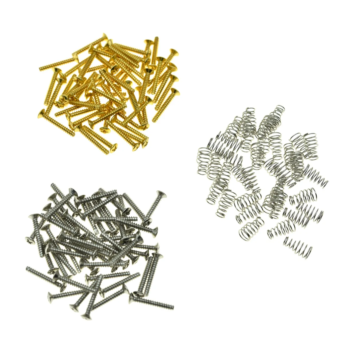 KAISH Pack of 50 Metric Thread M3 Single Coil Pickup Mounting Screws and Springs 3*21.5mm for ST TL