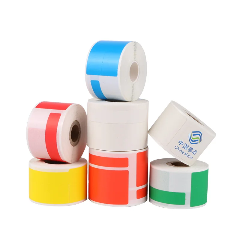 Thermal Sticker Thermal Cable Label Stickers P-type Communication Room Waterproof Self-adhesive Printing Paper 78*25 200Pcs/roll