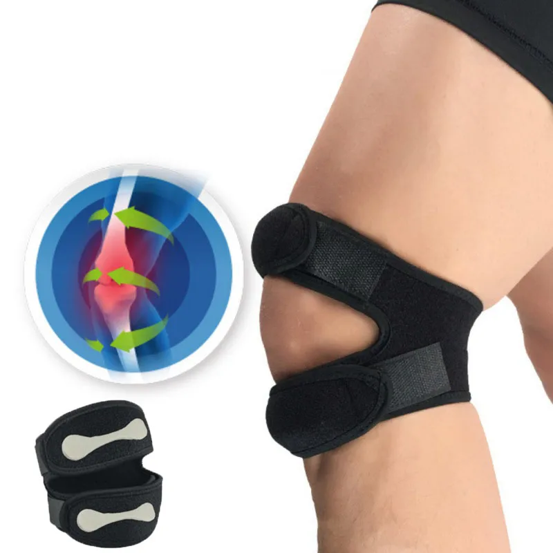 1Pair Knee Support Patella Belt Elastic Bandage Tape Sport Strap Knee Pads Protector Band soccer basketball Knee Brace