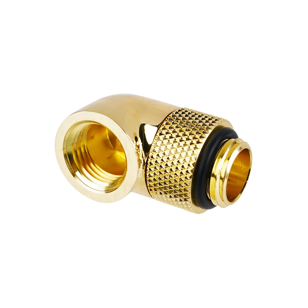 Barrow Gold Black White Silver Elbow. G1/4\'\' Thread 90 Degree 360 Rotary Fittings,Computer Water Cooling Adaptors TWT90-v2.5
