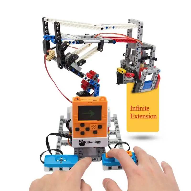 Kittenbot Meowbit Codable Konsol Game Portabel Yang Dapat Diprogram untuk Microsoft Makecode Board dengan Layar TFT 1.8 Inci