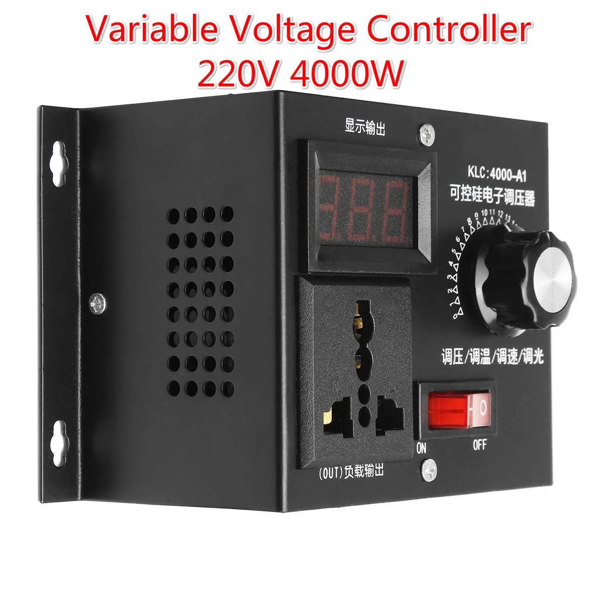 

220V 4000W Universal Motor Speed Controller Variable Voltage Speed Regulator LED Display Motor Control Dimmer