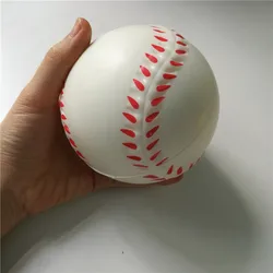 Toys Baseball Anti Stress Ball Soft Foam Rubber Balls Squeeze Squishy Stress Relif Toys for Kids Children 6.3cm/10cm