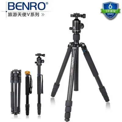 

DHL GOPRO BENRO A1282TB1 aluminum alloy tripod Single leg down the plane Professional tripod suit Alpenstock 3 in 1 wholesale