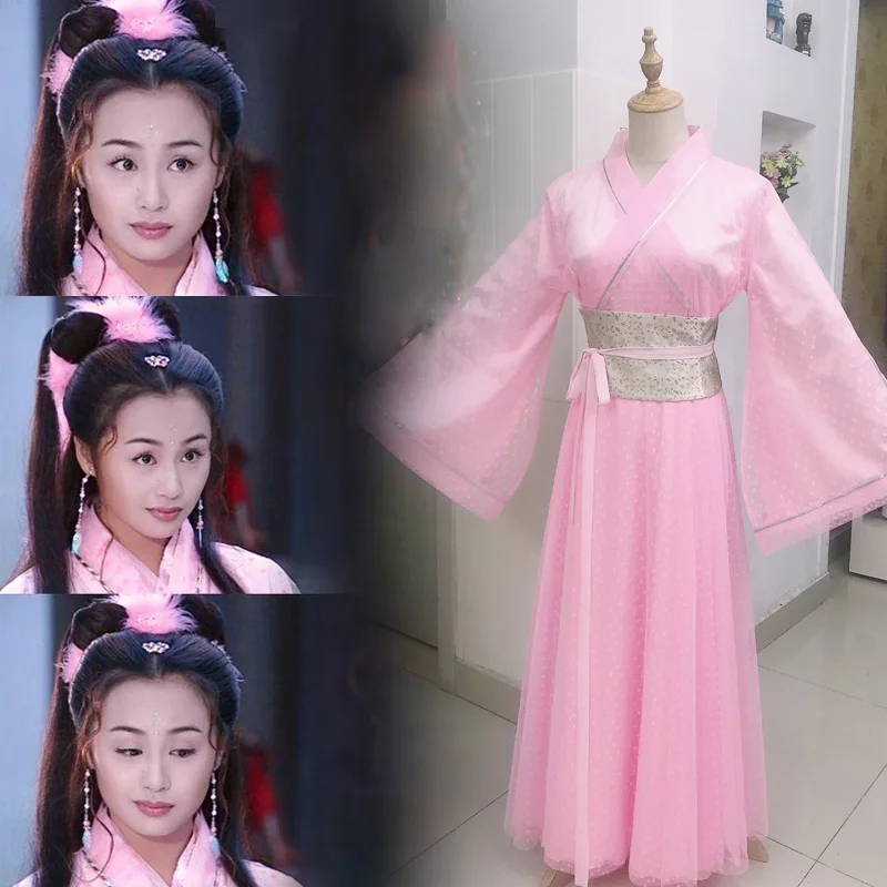 

3 Designs Old Chinese Dramas Female Actress Fairy Costume Stage Performance Photography Cosplay Hanfu Kids Size Available