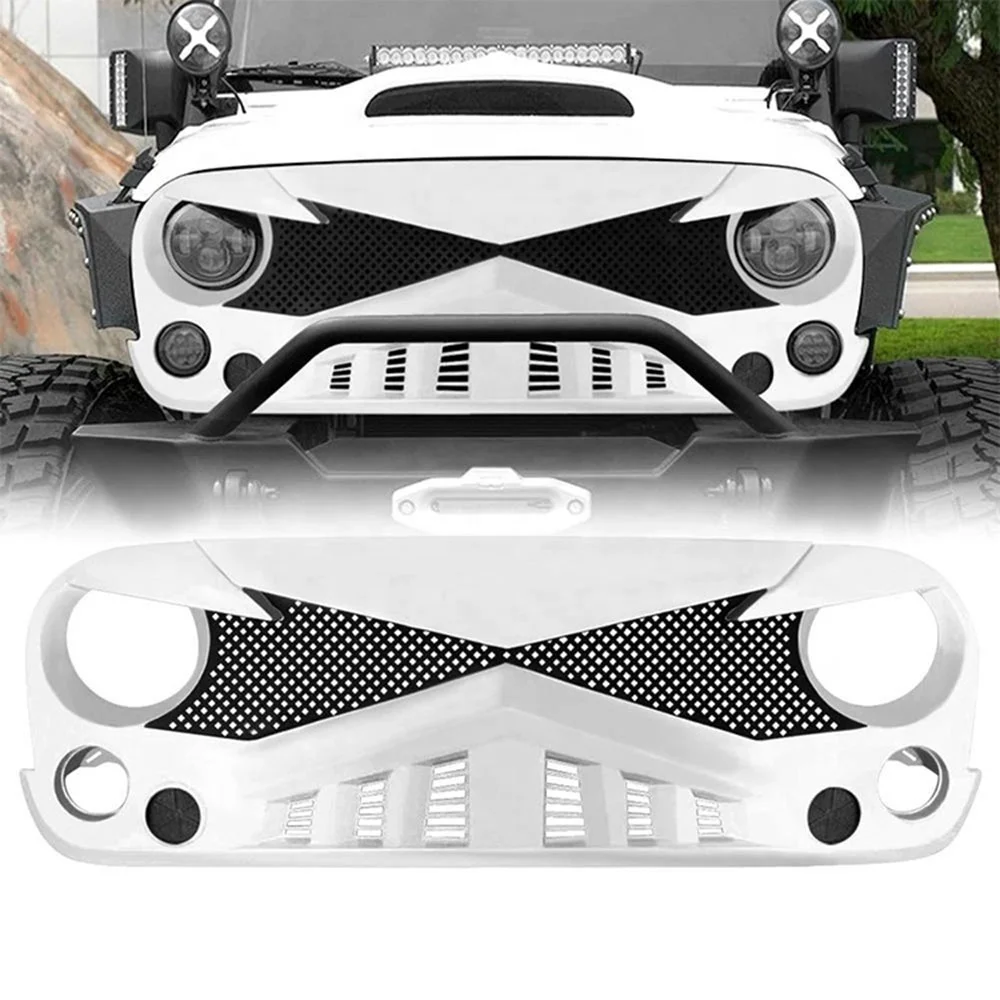 FRONT GRILLE For JEEP WRANGLER JK accessories 4x4 offroad Modified Bumper Cover factory