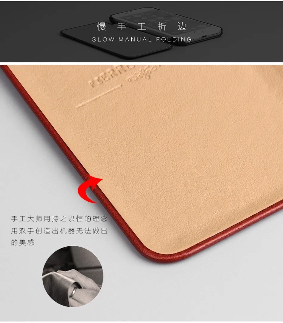 100% oryginalne etui z prawdziwej skóry Leanther Flip Cover do iPhone 7 8 17 18 16 17E 16E Air 14 15 Pro Max 12 13 z wbudowanym magnesem — zdjęcie produktu 3