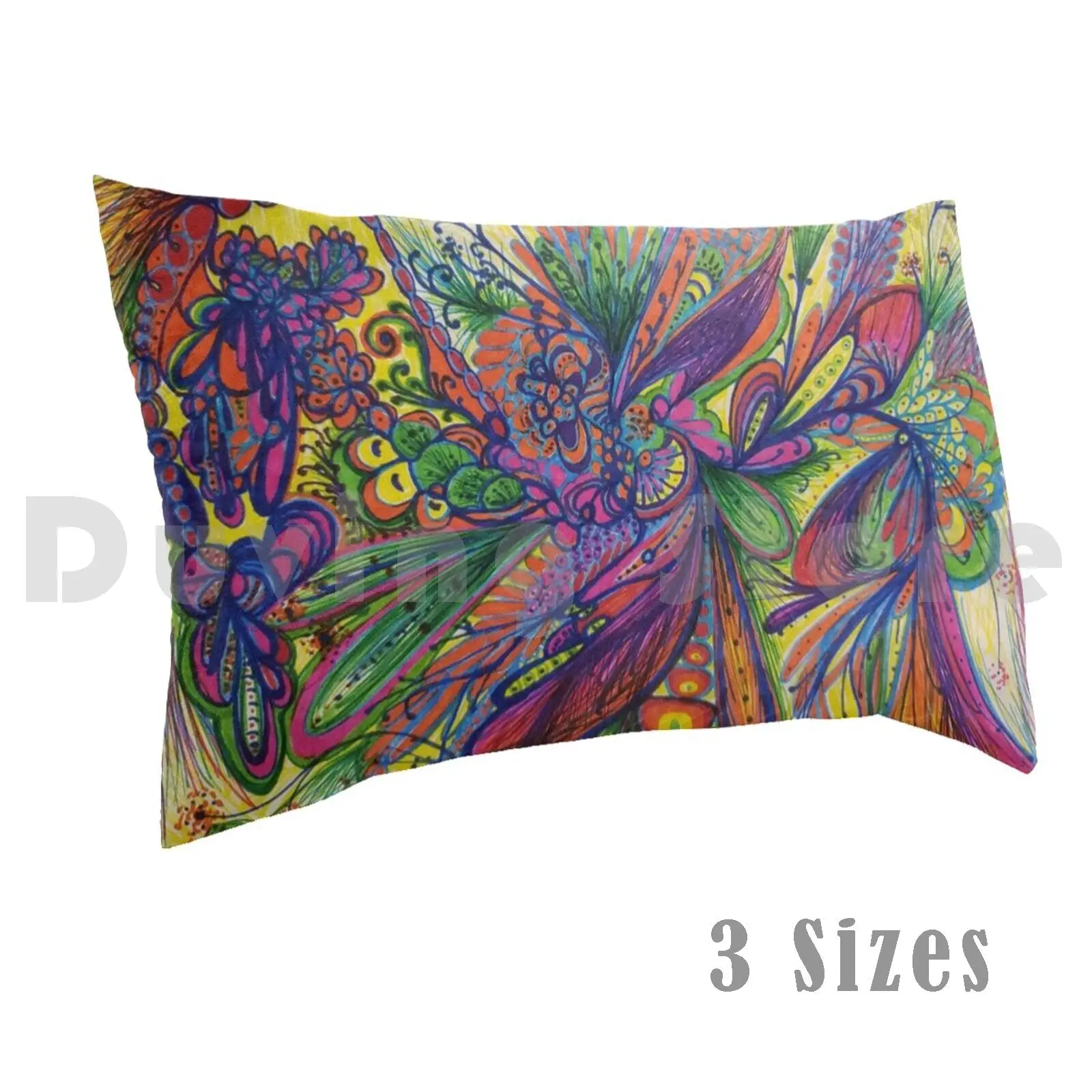 Fiddling Around Pillow case 217 Color Colorful Rainbows Spectrum Abstract Neon Musical