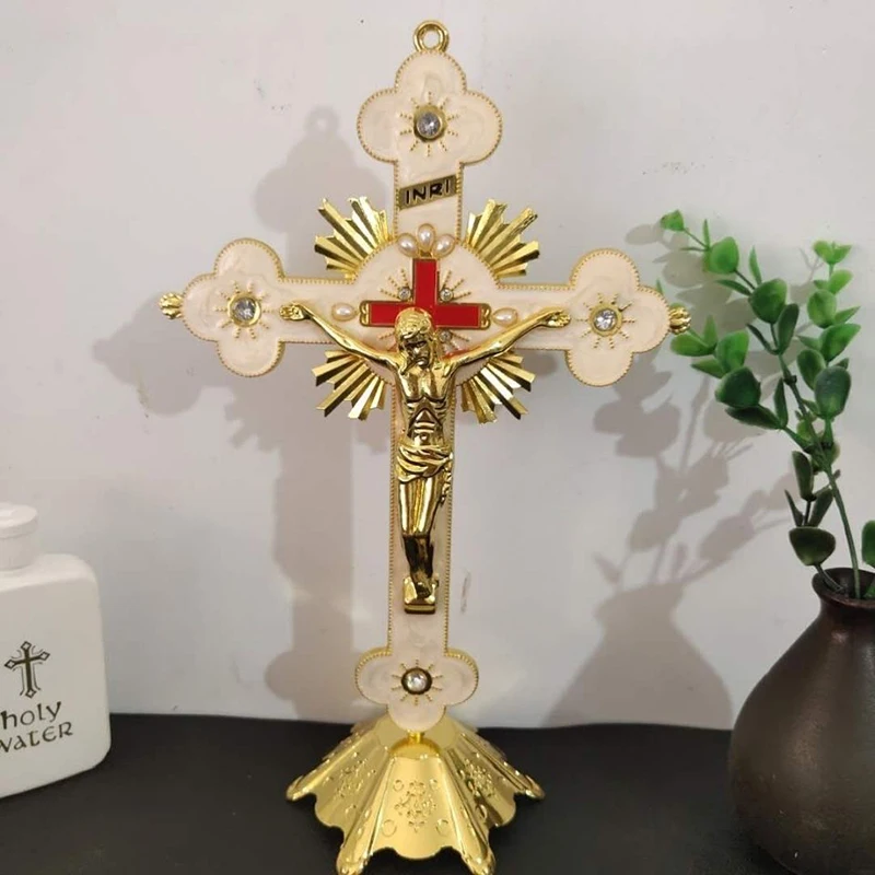 Бриллианты, Крест Иисуса, священный католический Иисус Христос, украшения католического христианства, Настенный Крест, декор церкви, религиозное украшение