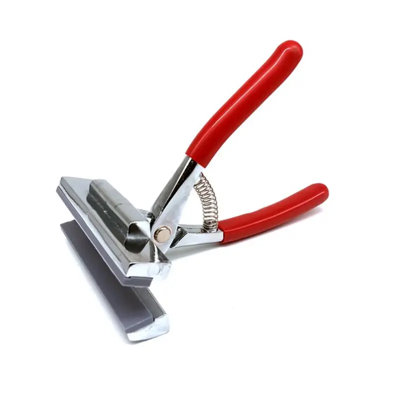 12cm Ölgemälde Zangen Clamp mit Rot Griff Gestreckt Leinwand Tuch Stoff Breite Kiefer Stretch Werkzeug für Werbung Drucken d5QC