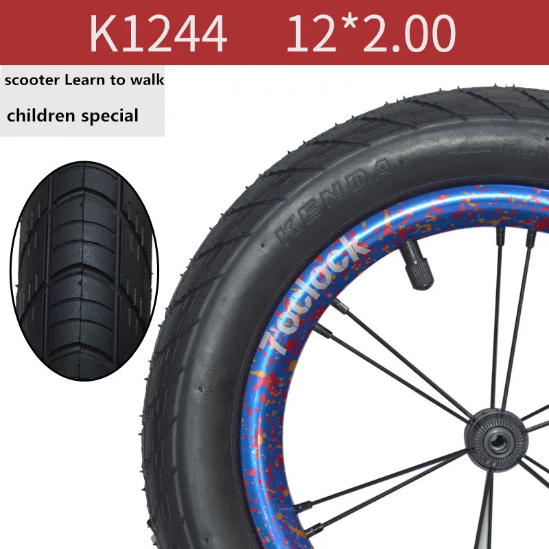 

KENDA K1244 Children's Bike Tyre 12*2.0 Non-slip Wear-resistant 55PSI Children's Scooter Tyres Balancing Car Sliding Bike Tire