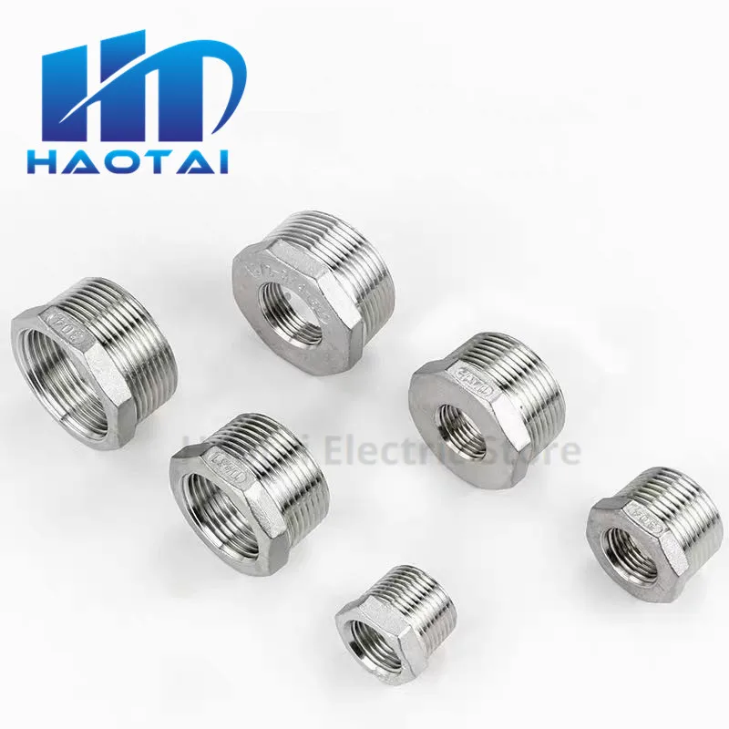 Male x Female304 stainless steel bushing reducing joint 1 / 2 internal and external wire direct joint 3 / 4 conversion head 