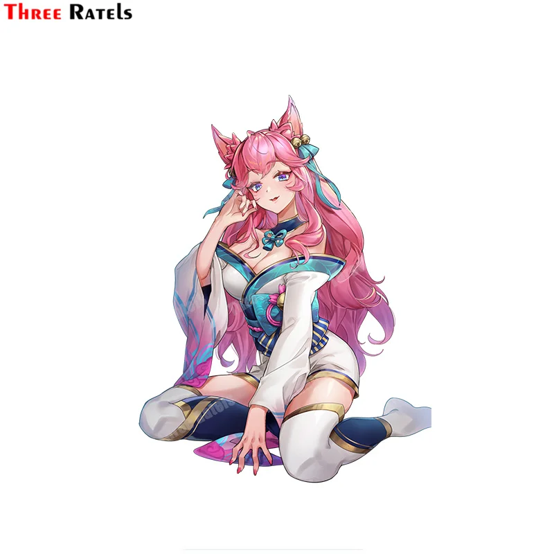 Three levels of b607 AHRI and AHRI spiritual alliance legendary stickers and labels cute girl animation style