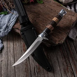 Stainless Steel Fishing Knife Kitchen Bone Meat Fish Sushi Knife Barbecue Knife Fruit Cutting Tool Straight Knife