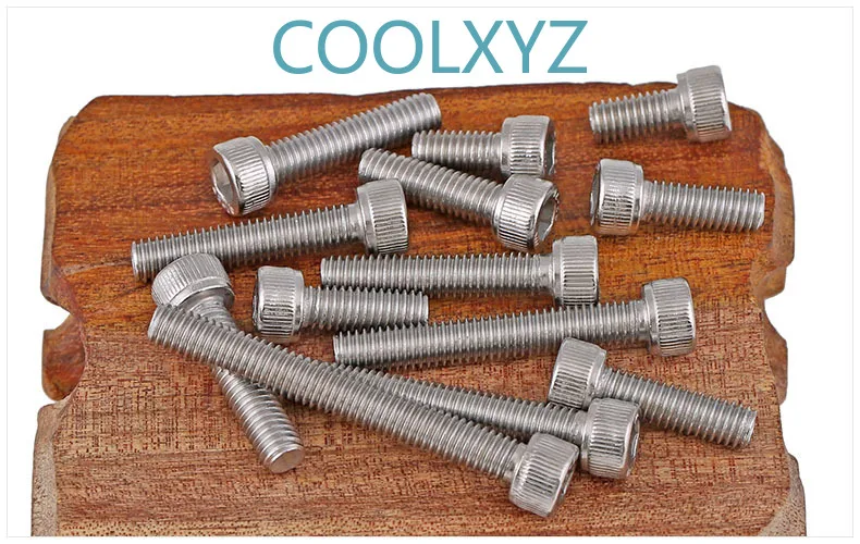 DIN912 304 stainless steel reverse thread / left thread / reverse thread / left internal hexagonal screw / bolt m4-m12 2PCS