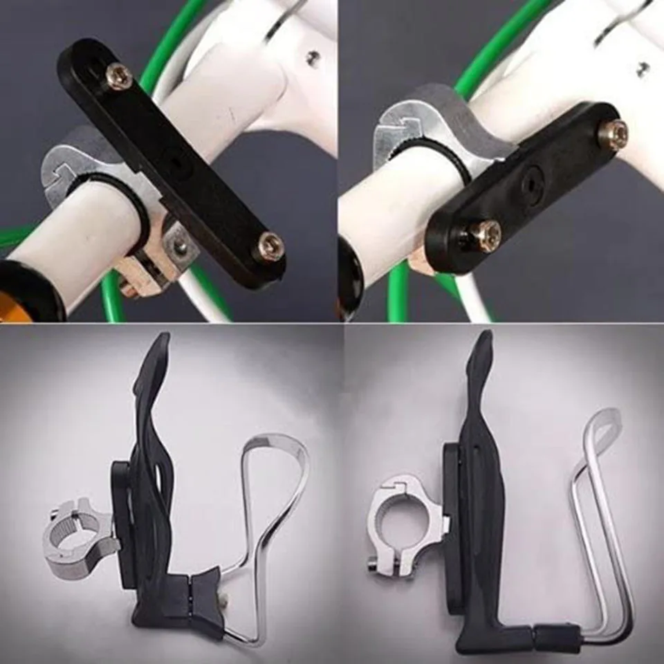 Bike Bicycle Cycling Clamp Clip on Water Bottle Cup Cage Holder Handlebar Mount Bottle cage conversion seat