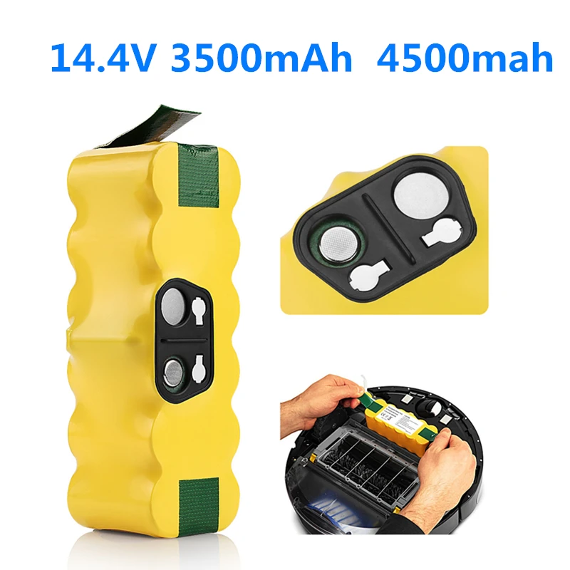 

14.4V 3500mAh 4500mAh Ni-MH Battery for iRobot Roomba 500 510 530 532 534 535 540 550 560 562 570 580 600 610 700 760 770 780