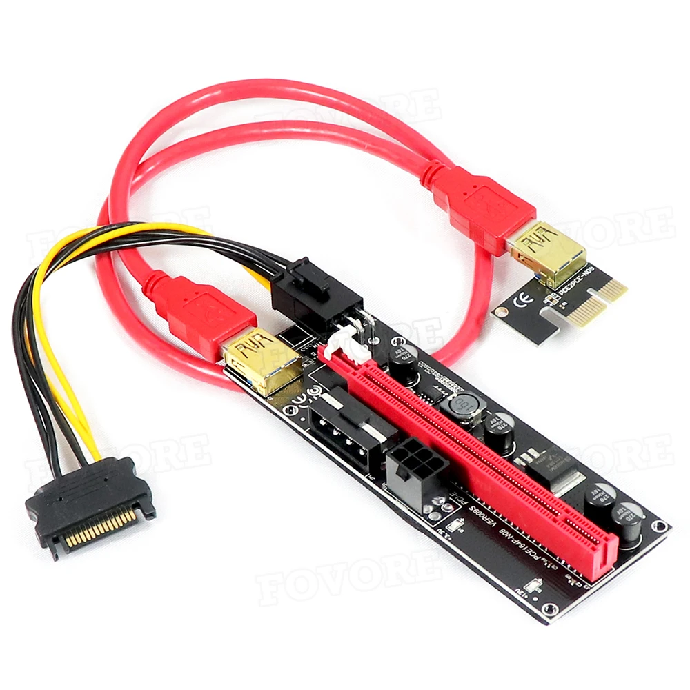 VER009S PCI-e Riser Card 009S PCI Express PCIe 1X to 16X Extender